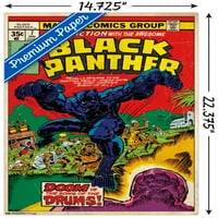 Марвел Стрипови-Црн Пантер-Покритие # Ѕид Постер, 14.725 22.375