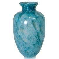 Ренесансна вазна - раскошна рака разнесена уметничка сина декоративна италијанска стаклена вазна